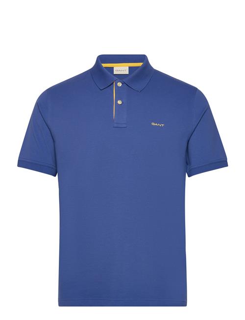 Reg Contrast Pique Ss Polo GANT Blue