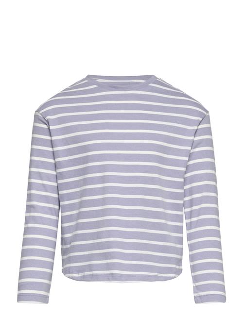 Se Mango Striped Long Sleeves T-Shirt Mango Purple ved Booztlet