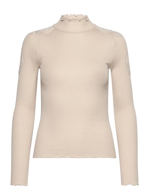 Rosemunde Beatha Silk T-Shirt W/ Lace Rosemunde Cream