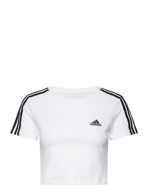 Se adidas Sportswear W 3S Baby T Adidas Sportswear White ved Booztlet