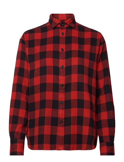 Polo Ralph Lauren Relaxed Fit Plaid Cotton Twill Shirt Polo Ralph Lauren Red