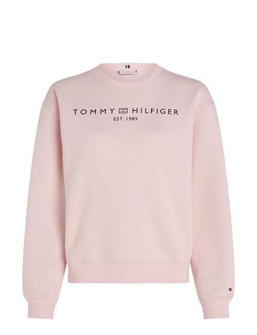 Se Tommy Hilfiger Mdrn Reg Corp Logo C-Nk Swtshrt Tommy Hilfiger Pink ved Booztlet