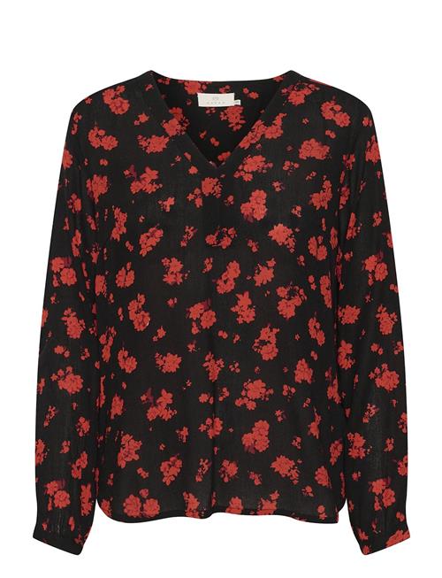 Kaamber Blouse Ls Printed Kaffe Black