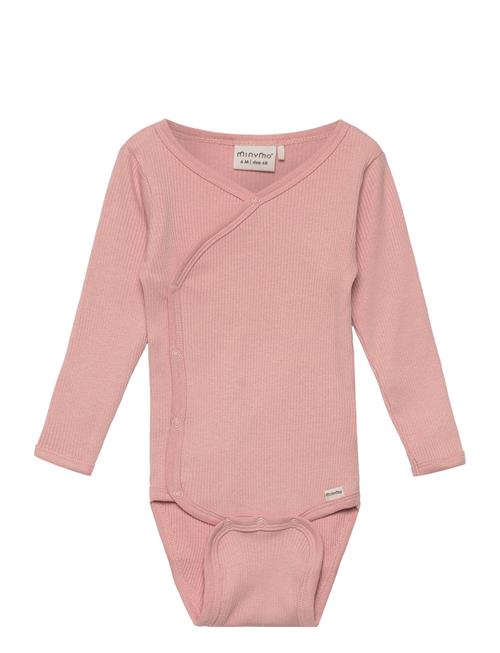 Minymo Wrap Body Ls Rib Minymo Pink