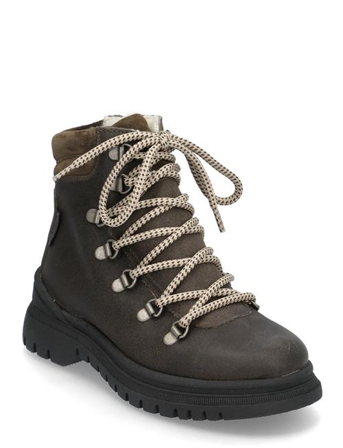 Se ANGULUS Boots - Flat - With Lace And Zip ANGULUS Khaki ved Booztlet