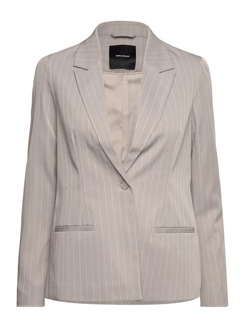 Se Vero Moda Vmwendy Ls Slim Blazer Boo Vero Moda Beige ved Booztlet