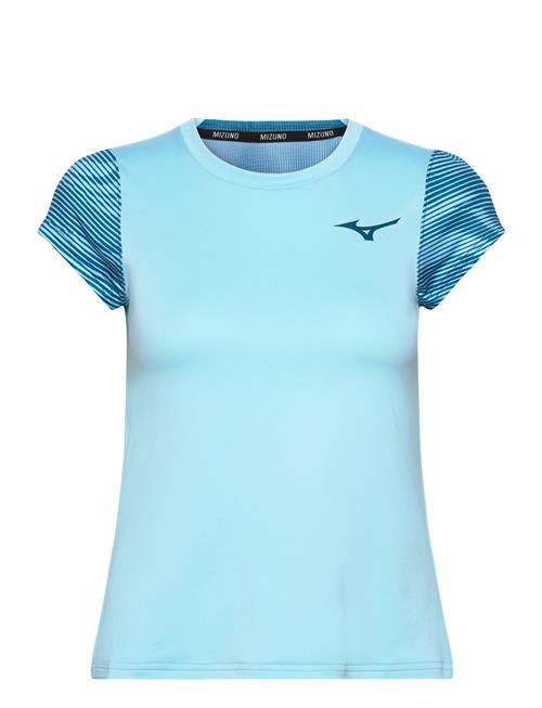 Se Mizuno Charge Printed Tee Mizuno Blue ved Booztlet