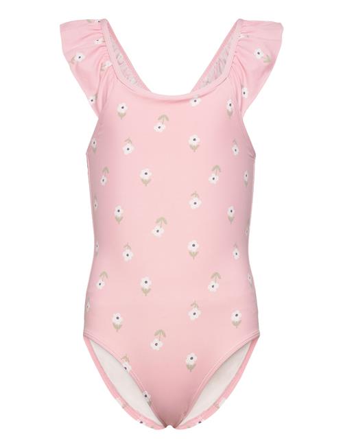 Lindex Swimsuit Straps With Flounce Lindex Pink