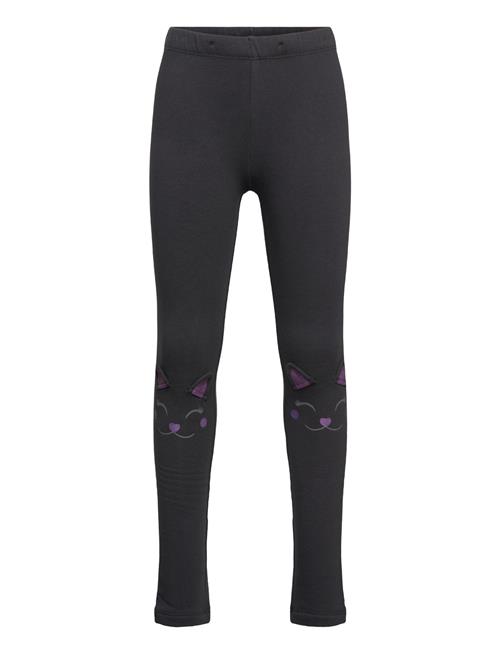 Se Lindex Leggings Cat On Knees Lindex Black ved Booztlet