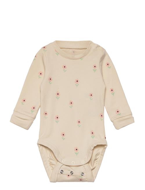 Body Aop Flower Lindex Beige