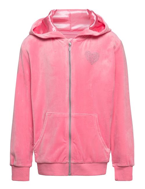 Hoodjacket Velour Lindex Pink