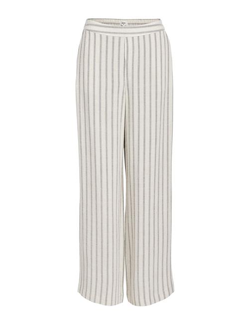 Object Objsanne Aline Wide Pant Aop Noos Object Cream