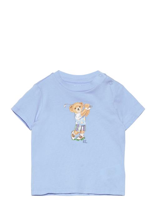 Se Ralph Lauren Baby Polo Bear Cotton Jersey Tee Ralph Lauren Baby Blue ved Booztlet