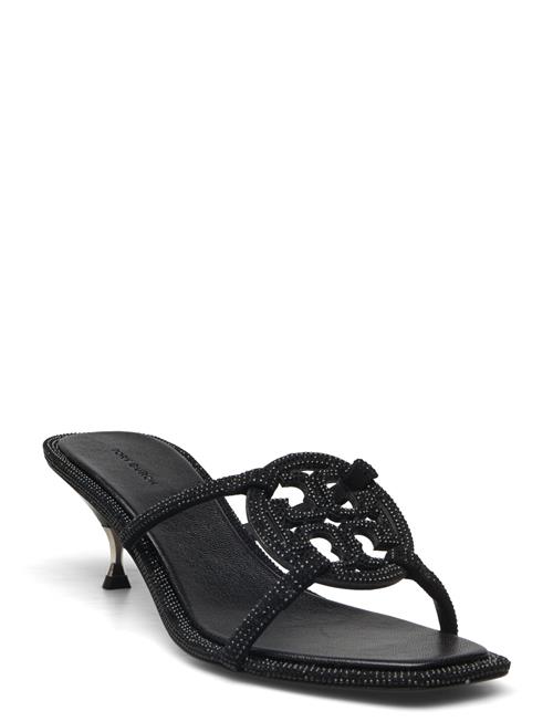 Se Tory Burch Pave Geo Bombe Miller Low Heel Sandal 55Mm Tory Burch Black ved Booztlet