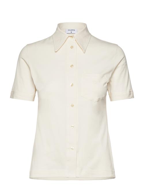 Filippa K Jersey Short Sleeve Shirt Filippa K Cream