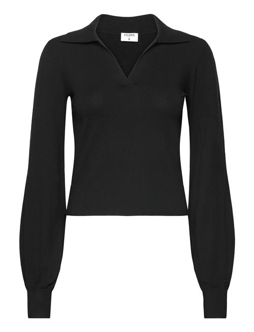 Filippa K Knitted Polo Sweater Filippa K Black