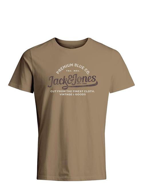 Se Jack & Jones Jprblulouie Ss Tee Crew Neck Fst Ln Jack & J S Brown ved Booztlet