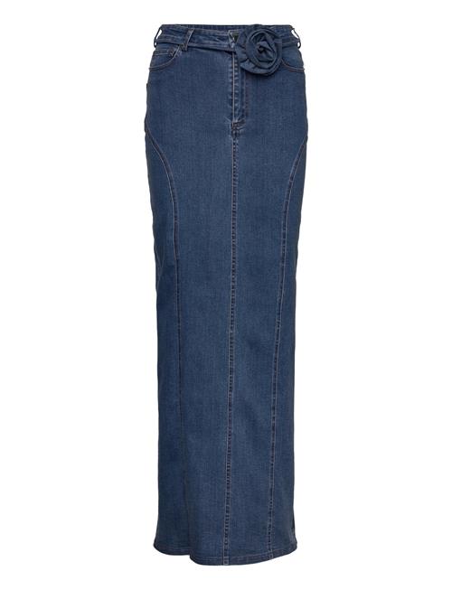 ROTATE Birger Christensen Stretchy Maxi Skirt ROTATE Birger Christensen Blue