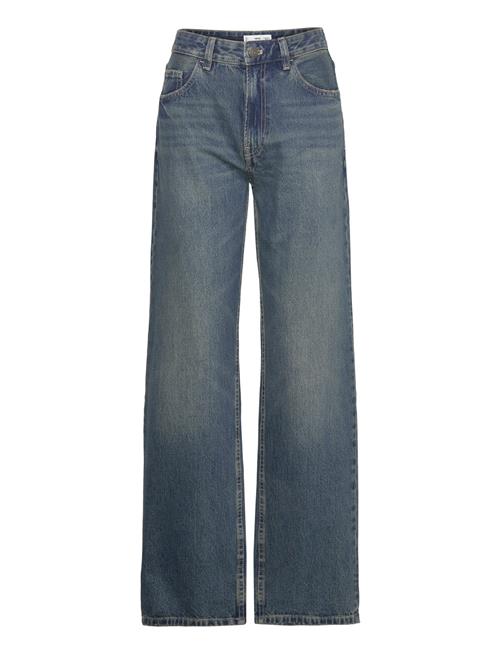 Mango Mid-Rise Straight Jeans Mango Blue