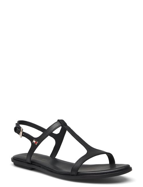 Se Tommy Hilfiger Th Flat Sandal Tommy Hilfiger Black ved Booztlet