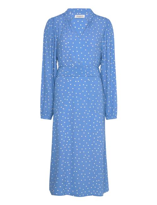 Lollys Laundry Parisll Midi Dress Ls Lollys Laundry Blue