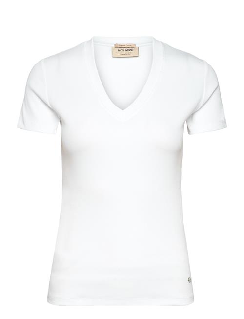 MOS MOSH Mmnicole V-Ss Rib Tee MOS MOSH White