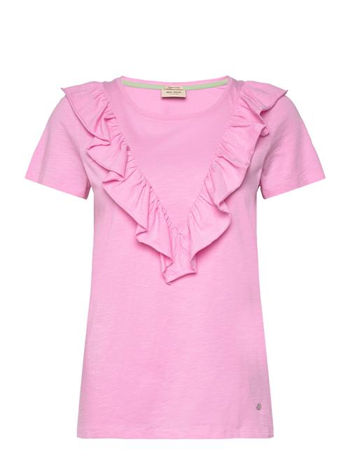 MOS MOSH Mmlobo O-Ss Flounce Tee MOS MOSH Pink