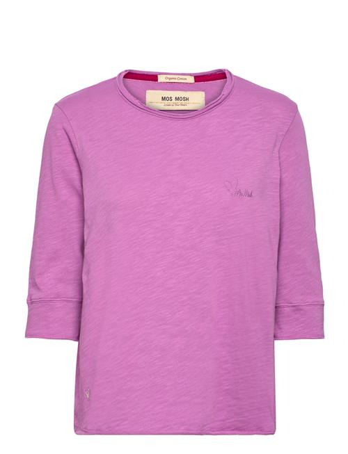 Se MOS MOSH Mmzelma 3/4 Sleeve Tee MOS MOSH Pink ved Booztlet