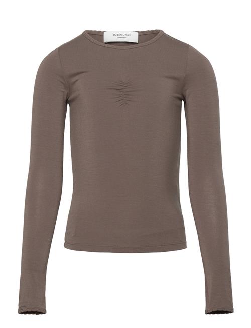 Viscose Long Sleeve Tee Rosemunde Kids Brown