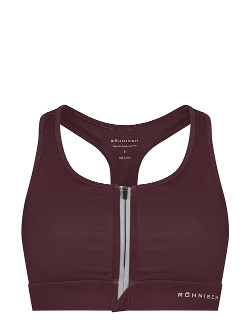 Essential Zip Sportsbra Röhnisch Burgundy