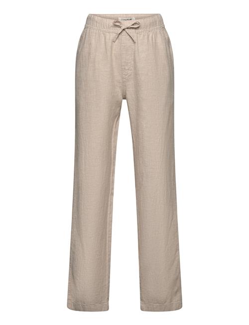 Lindex Trousers Linen Blend Lindex Beige