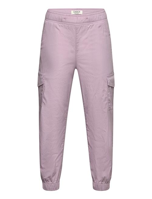 Cargo Trousers Poplin Solid Lindex Pink