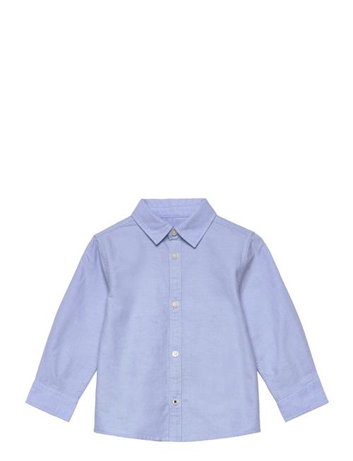 Mango Oxford Cotton Shirt Mango Blue