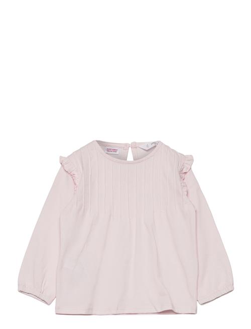 Mango Long -Sleeved T-Shirt With Ruffles Mango Pink