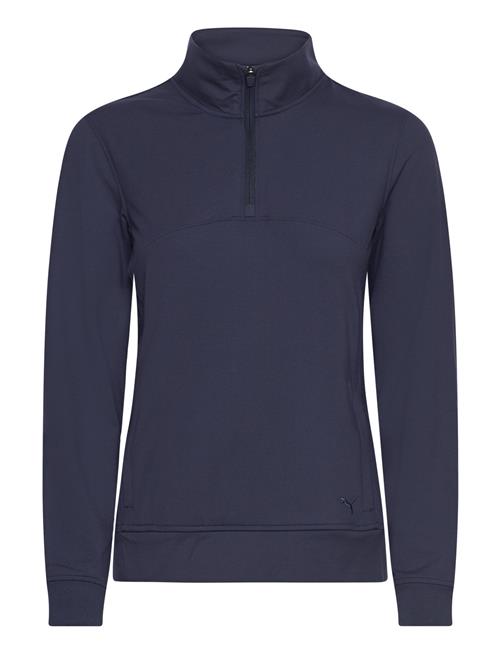 Se PUMA Golf W Cloudspun Isla 1/4 Zip PUMA Golf Navy ved Booztlet