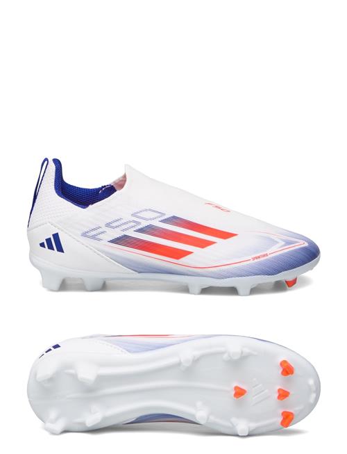 Se adidas Performance F50 League Laceless Football Boots Firm Ground Adidas Performance White ved Booztlet