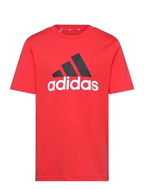 Se adidas Sportswear U Bl 2 Tee Adidas Sportswear Red ved Booztlet