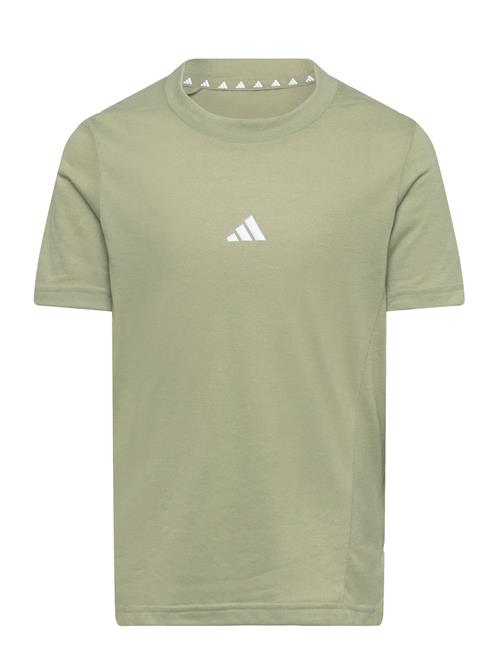 Se adidas Sportswear J D4T Tee Adidas Sportswear Khaki ved Booztlet