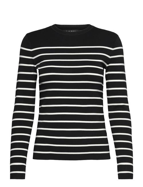 Lauren Ralph Lauren Striped Crewneck Sweater Lauren Ralph Lauren Black