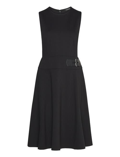 Lauren Ralph Lauren Buckle-Trim Ponte Sleeveless Dress Lauren Ralph Lauren Black