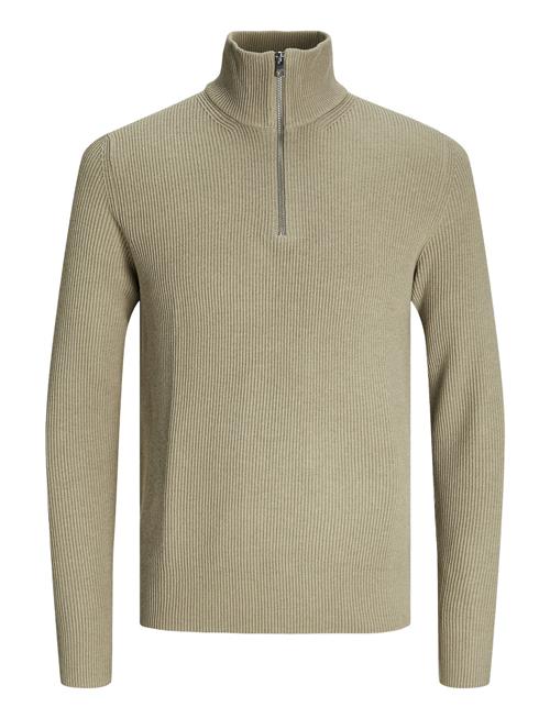 Se Jack & Jones Jjeperfect Knit Half Zip Sn Jack & J S Beige ved Booztlet