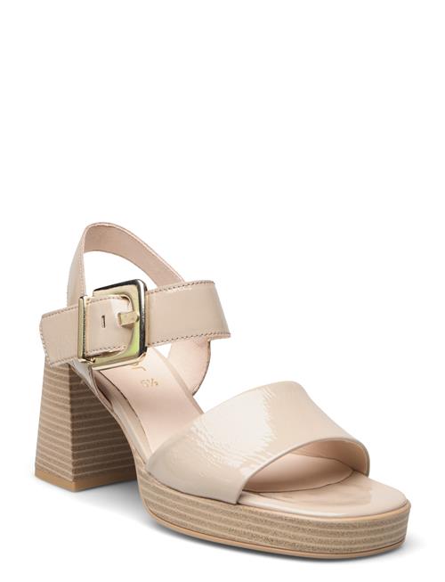 Se Gabor Platform Sandal Gabor Beige ved Booztlet