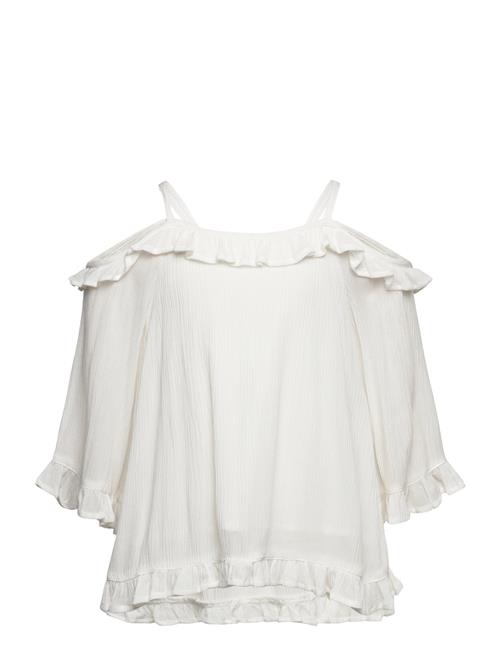 Blouse Cold Shoulder Frills Lindex White