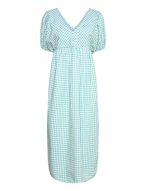 Vichy V-Neck Dress Bobo Choses Blue