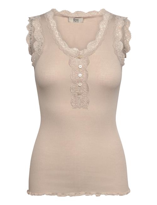 Se RM By Rosemunde Rmwbalta Modal Sl Lace Placket Top RM By Rosemunde Beige ved Booztlet