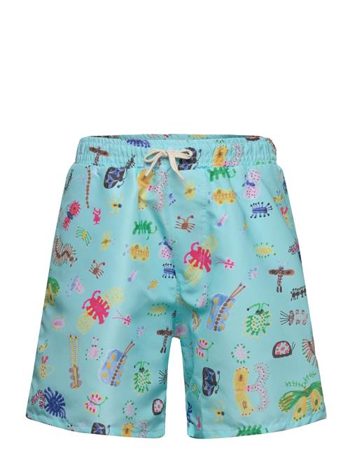 Bobo Choses Funny Insects All Over Swim Bermuda Shorts Bobo Choses Blue