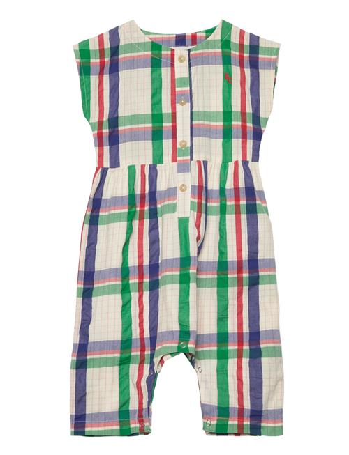 Se Bobo Choses Baby Madras Checks Woven Overall Bobo Choses Patterned ved Booztlet