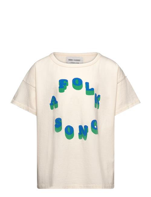 A Folk Song T-Shirt Bobo Choses Cream