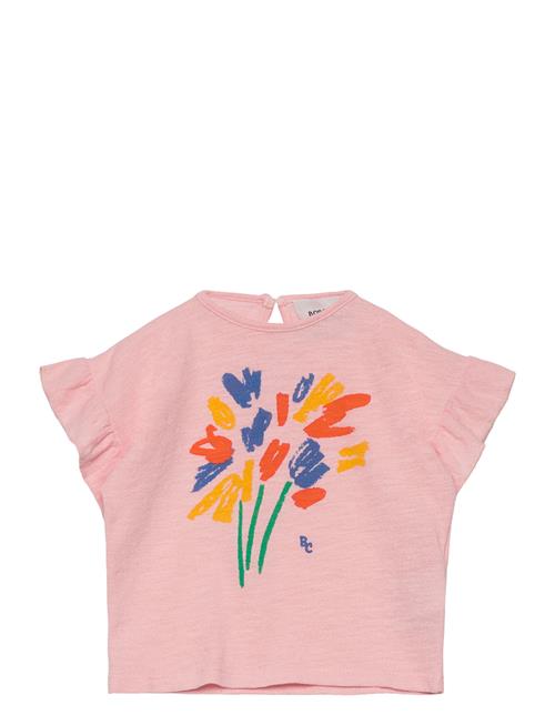 Baby Fireworks Ruffle T-Shirt Bobo Choses Pink