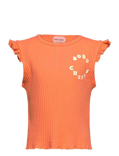 Bobo Choses Bobo Choses Circle Ruffled Tank Top Bobo Choses Orange